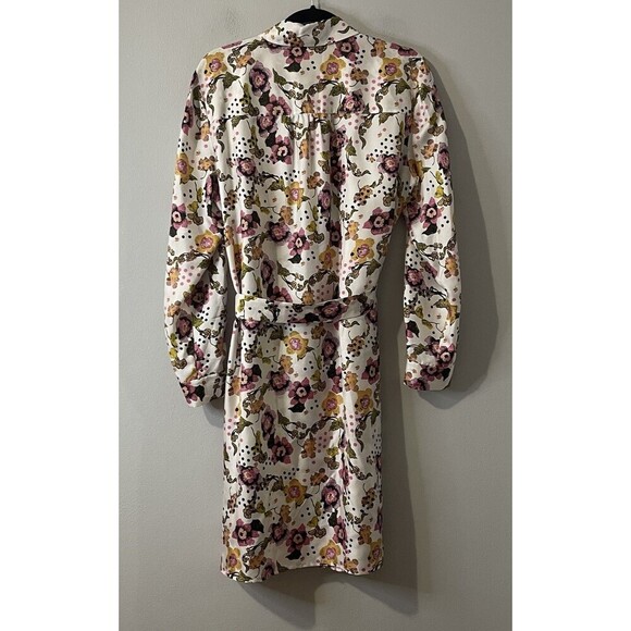 DIANE VON FURSTENBERG Prita Printed Silk-twill Mini Shirt Dress Size 12 DVF - Picture 8 of 14